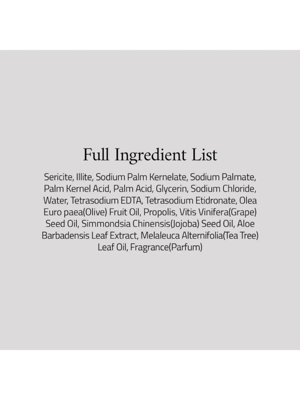 Mineral Facial Cleansing Bar with Sericite & Illite Clay for Smooth, Radiant